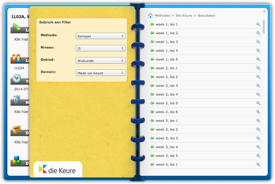 Plan de lessen van Kompas in Smartschool