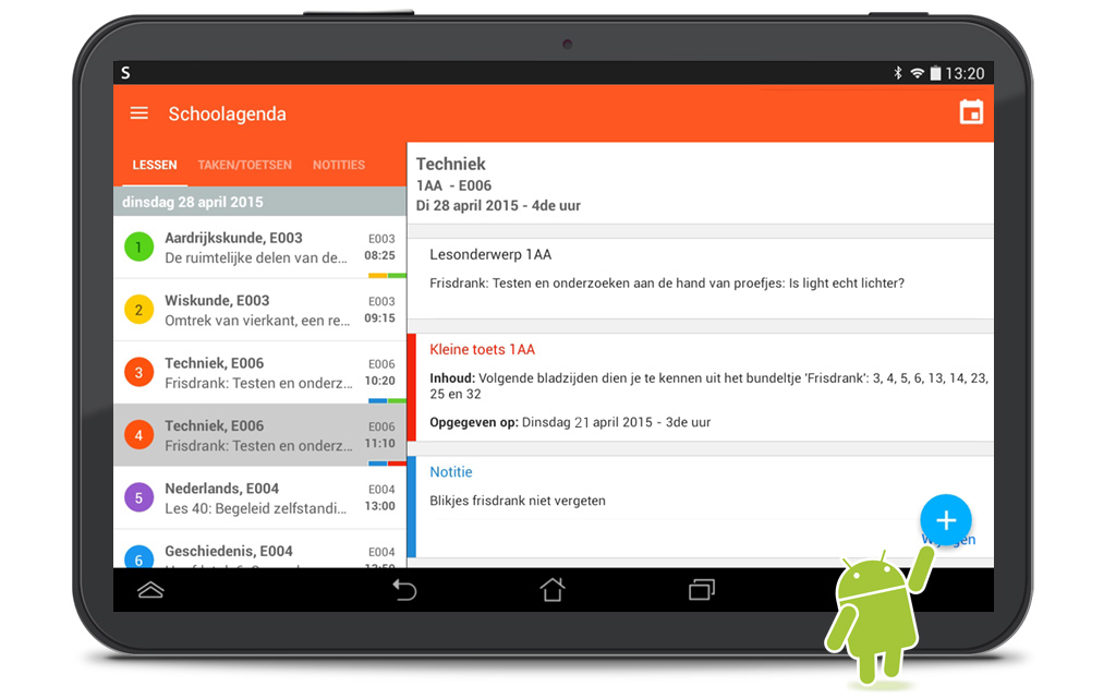 Smartschool schoolagenda op Android