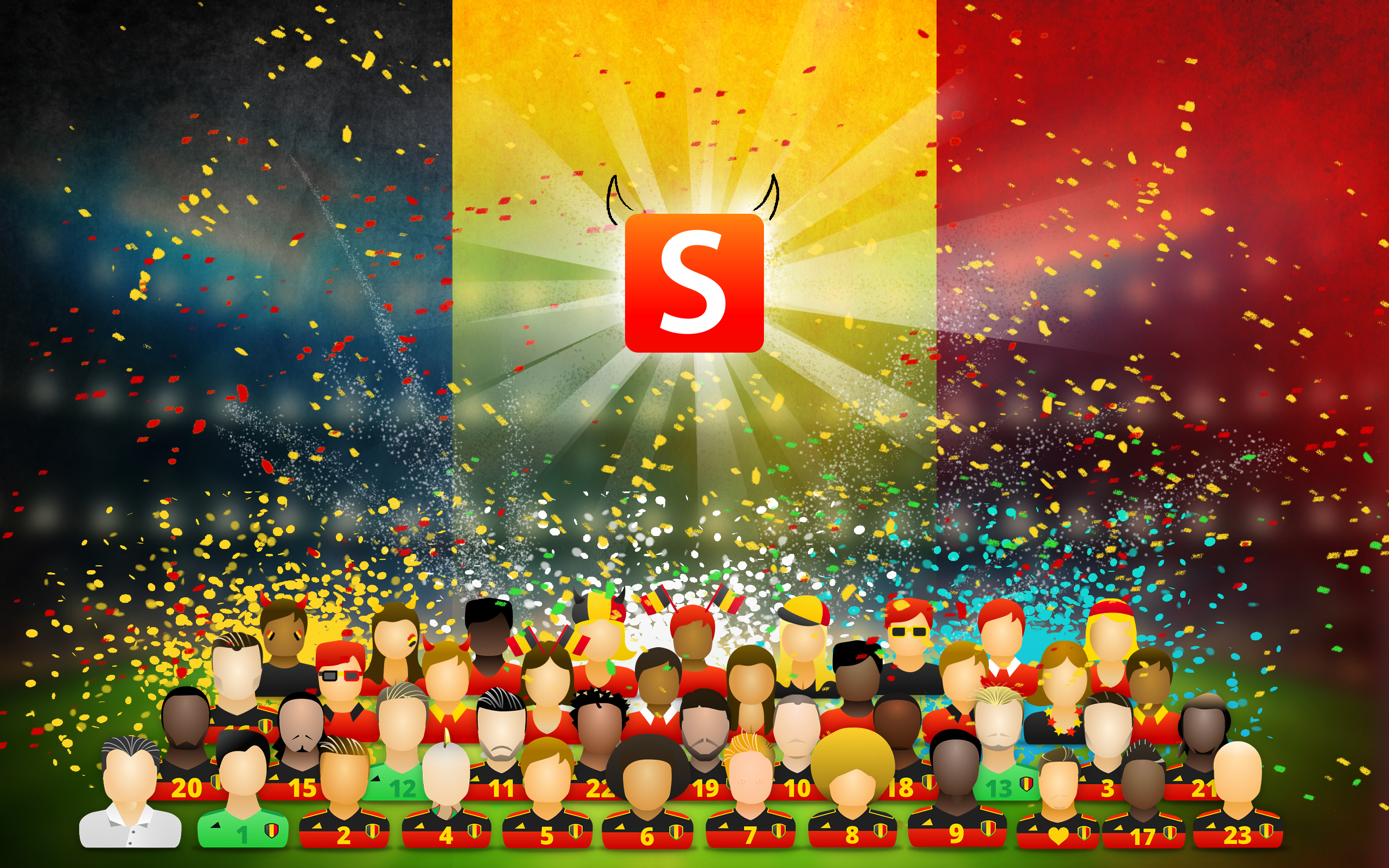 Wallpaper Smartschool EK fans celebration