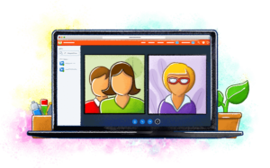 Laptop met oudercontact via Smartschool Live