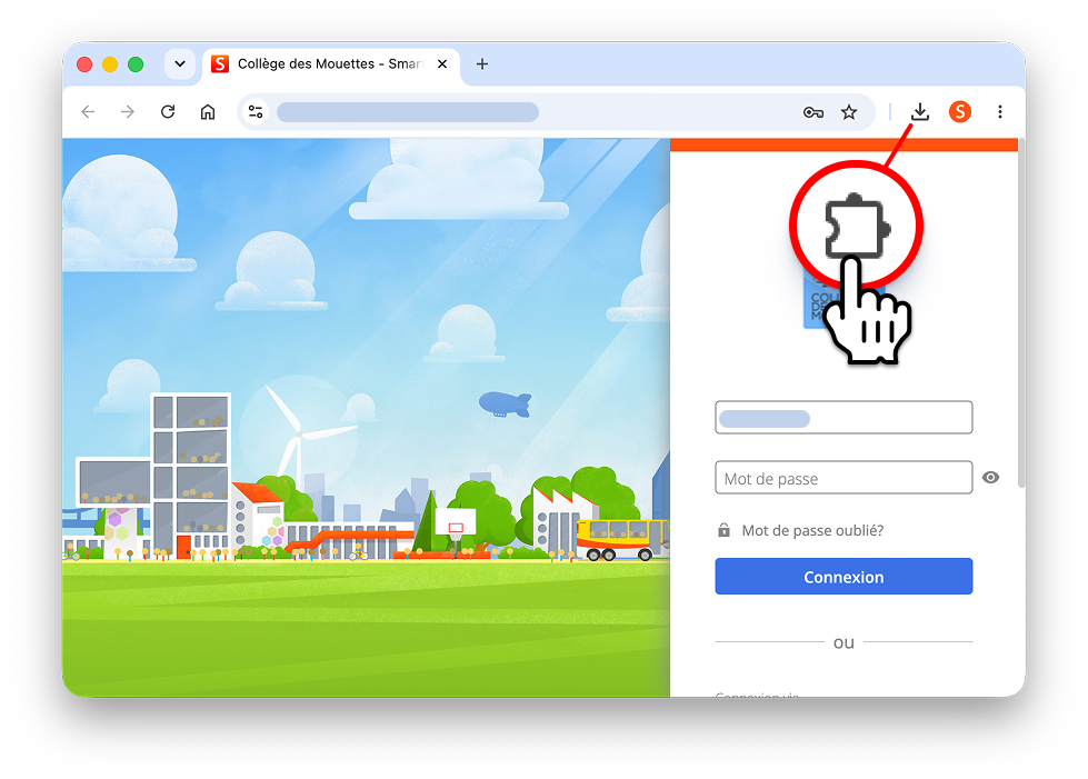 Cliquez sur l'icône en forme de puzzle en haut à droite ou accédez au menu Extensions.